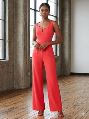 Trixxi Clothing Company Deep Coral‎ Jumpsuit Size M